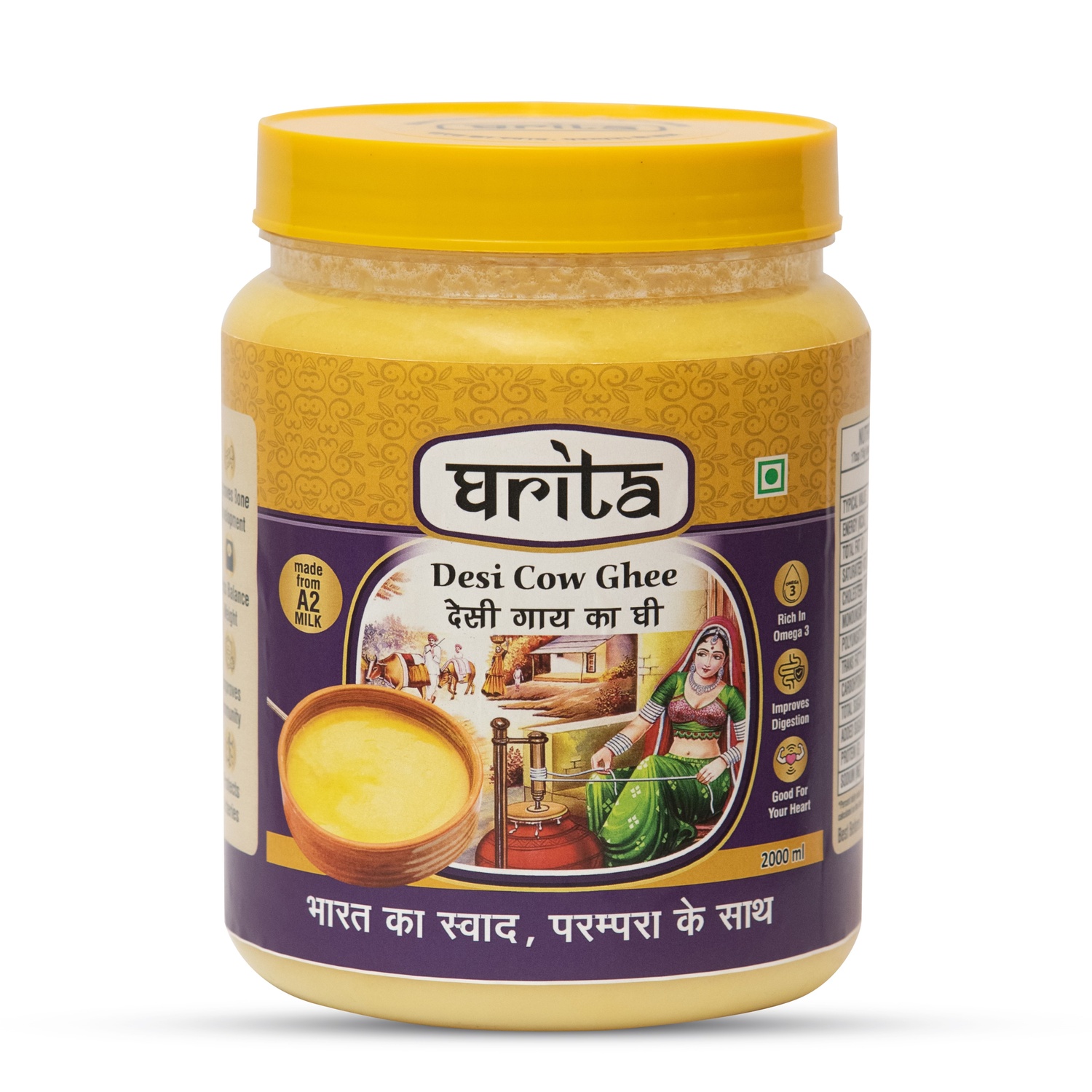 A2 Cow Ghee 5L Family Pack - Frothella Farms